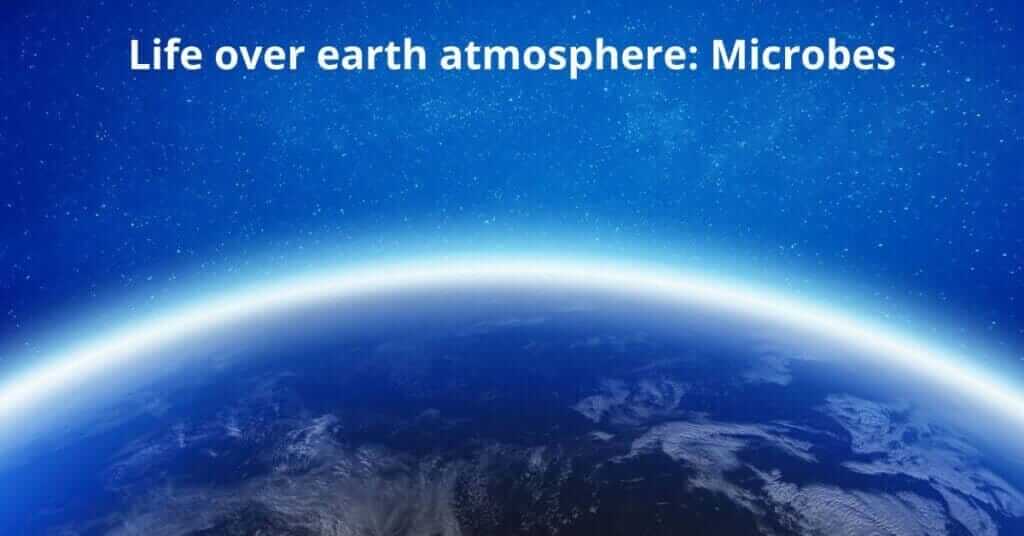 Life over earth atmosphere: Microbes covered with Sky